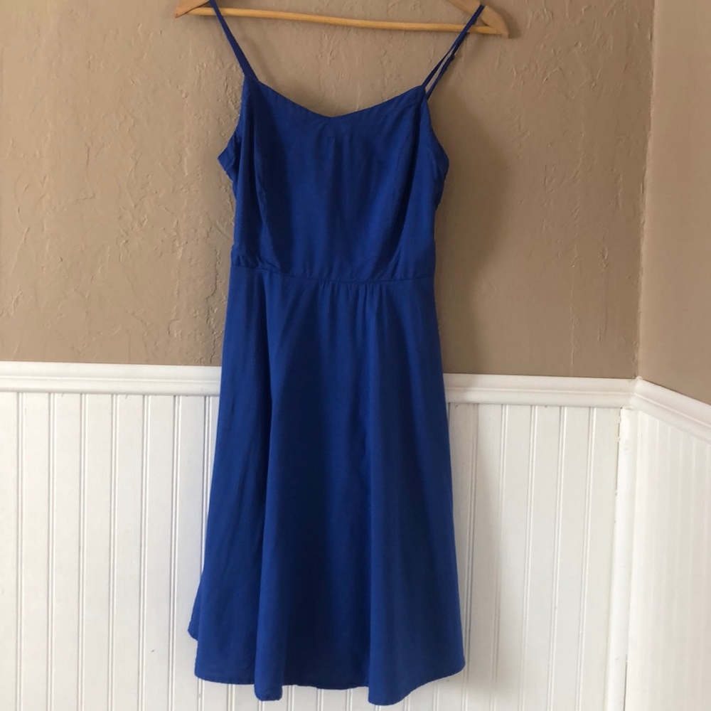 Blue Fit and Flare Sun Dress 💙🌈🌻☀️